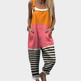 Niamh Relaxed Printed Dungarees