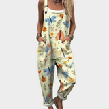 Niamh Relaxed Printed Dungarees