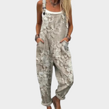 Niamh Relaxed Printed Dungarees