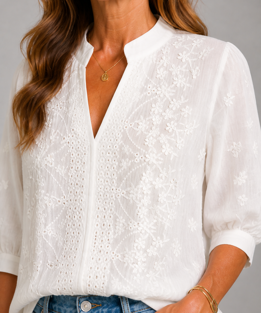 Carol Lace Detail Blouse