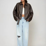 Brónagh Brown Leather Jacket