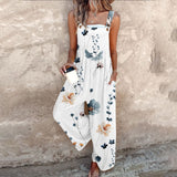 Niamh Relaxed Printed Dungarees