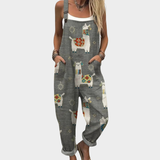 Niamh Relaxed Printed Dungarees