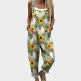 Niamh Relaxed Printed Dungarees