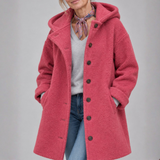 Claire Hooded Button Coat