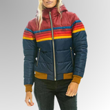 Shannon Retro Stripe Padded Jacket