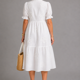 Lucy Embroidered Midi Dress