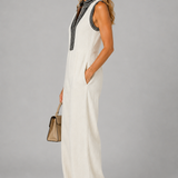 Grace Embroidered Wide-Leg Jumpsuit