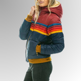 Shannon Retro Stripe Padded Jacket