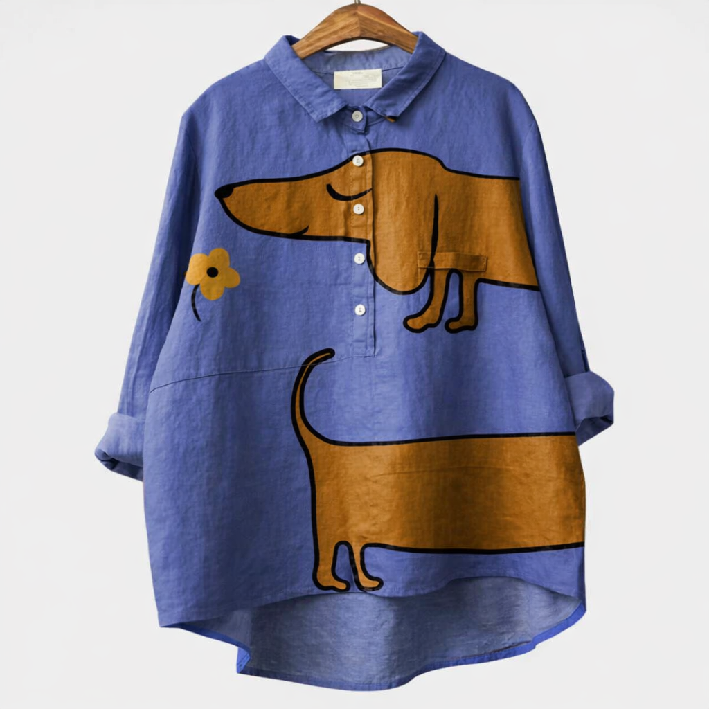 Nuala Dog Print Shirt
