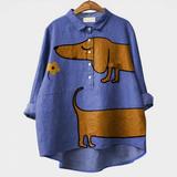 Nuala Dog Print Shirt