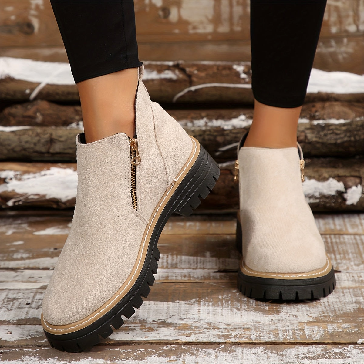 Kathleen Zip Ankle Boots
