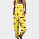 Niamh Relaxed Printed Dungarees