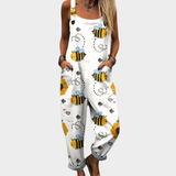 Niamh Relaxed Printed Dungarees