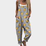 Niamh Relaxed Printed Dungarees
