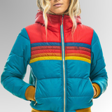 Shannon Retro Stripe Padded Jacket