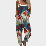Niamh Relaxed Printed Dungarees