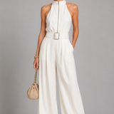 Sophie Belted Wide-Leg Jumpsuit