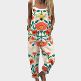 Niamh Relaxed Printed Dungarees