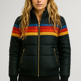 Shannon Retro Stripe Padded Jacket