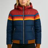 Shannon Retro Stripe Padded Jacket