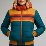 Shannon Retro Stripe Padded Jacket