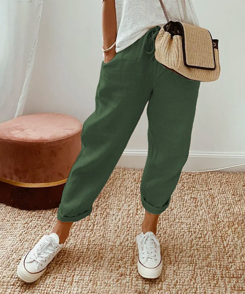 Colette Linen Tapered Trousers