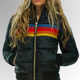Shannon Retro Stripe Padded Jacket
