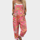 Niamh Relaxed Printed Dungarees