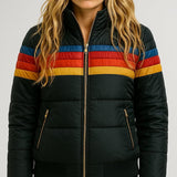 Shannon Retro Stripe Padded Jacket