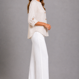 Emer Textured Button Blouse