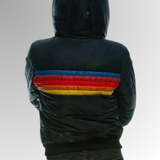 Shannon Retro Stripe Padded Jacket