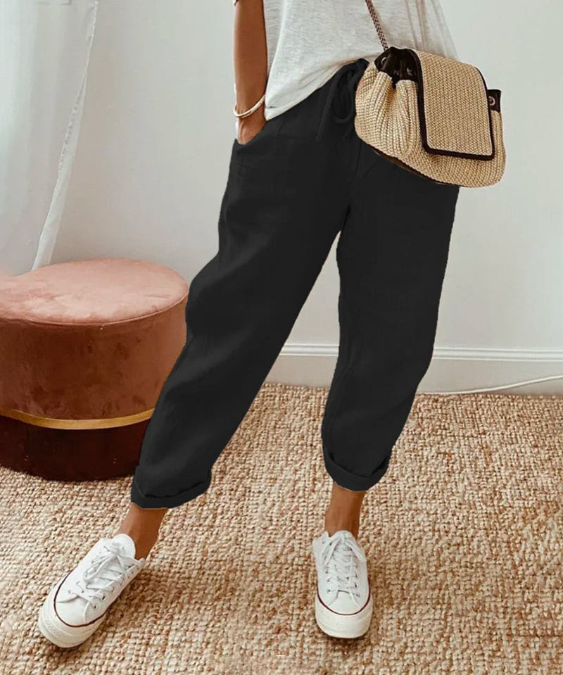 Colette Linen Tapered Trousers