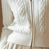 Bláthnaid Cable Knit Zip Cardigan