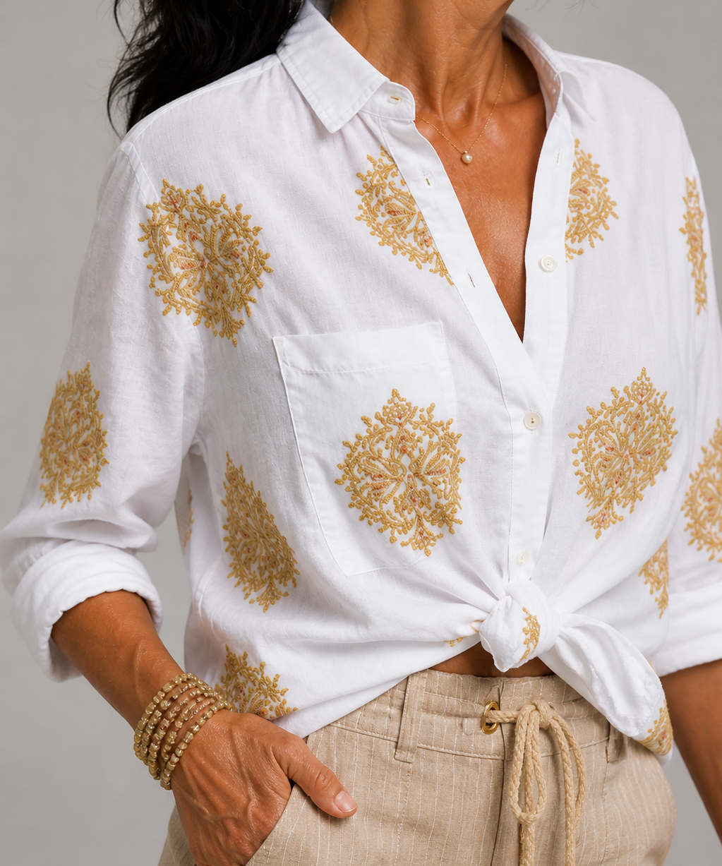 Kathleen Embroidered Blouse
