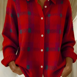 Fidelma Checked Knit Cardigan
