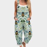 Niamh Relaxed Printed Dungarees