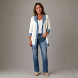 Mairéad Denim Layered Jacket
