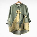 Nuala Dog Print Shirt