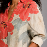 Ciara Coral Floral Blouse