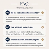 50% RABATT! ⭐ Eleganter Damenmantel aus Denim mit geripptem Strick-Einsatz