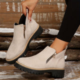 Kathleen Zip Ankle Boots