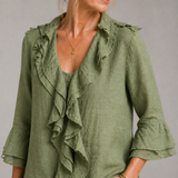 Evelyn Ruffle Detail Blouse