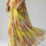 Pamela Watercolour Wrap Maxi Dress