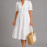 Lucy Embroidered Midi Dress