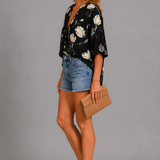 Róisín Midnight Floral Blouse