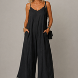 Úna Lace-Trim Wide-Leg Jumpsuit