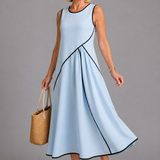 Anne Panel Detail Midi Dress