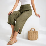 Agnes Cropped Wide-Leg Trousers