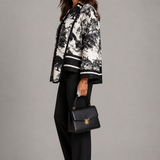Brenda Abstract Print Bomber Jacket